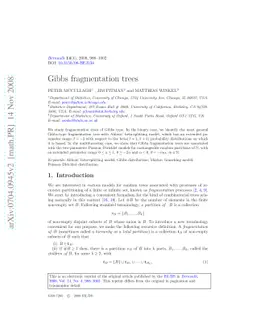 Gibbs fragmentation trees