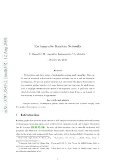 Exchangeable Random Networks