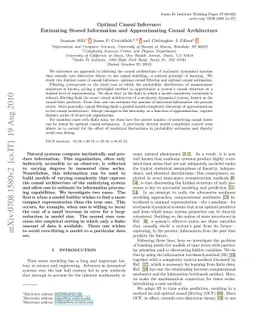Optimal Causal Inference: Estimating Stored Information and
  Approximating Causal Architecture