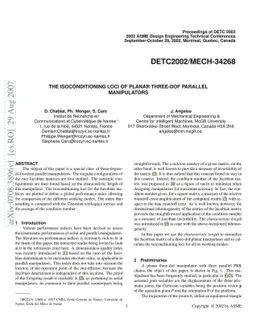 The Isoconditioning Loci of Planar Three-DOF Parallel Manipulators