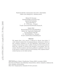 Nonparametric estimation for Lévy processes from low-frequency
  observations