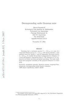 Decompounding under Gaussian noise