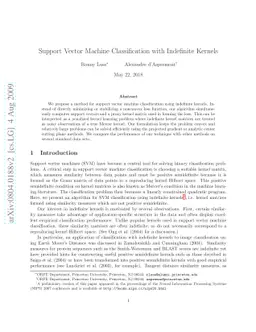 Support Vector Machine Classification with Indefinite Kernels