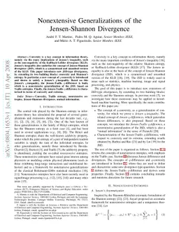 Nonextensive Generalizations of the Jensen-Shannon Divergence