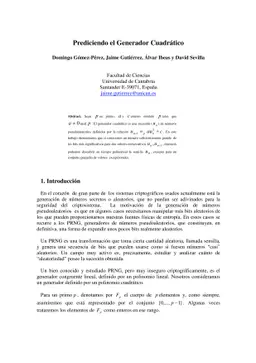 Prediciendo el generador cuadratico (in Spanish)