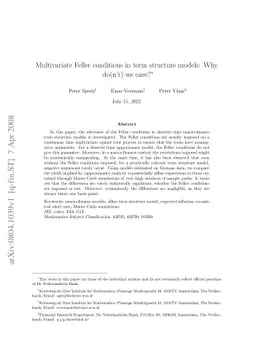 Multivariate Feller conditions in term structure models: Why do(n't) we
  care?