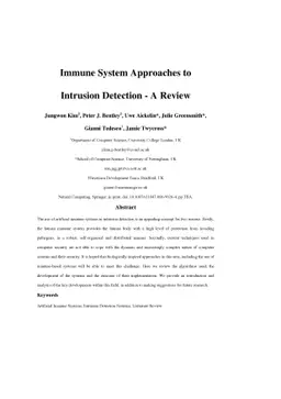 Immune System Approaches to Intrusion Detection - A Review