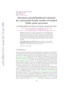 Maximum pseudolikelihood estimator for exponential family models of
  marked Gibbs point processes