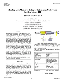 Heading Lock Maneuver Testing of Autonomous Underwater Vehicle