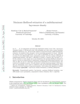 Maximum likelihood estimation of a multidimensional log-concave density
