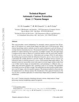 Technical Report - Automatic Contour Extraction from 2D Neuron Images