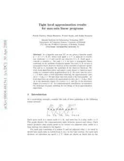 Tight local approximation results for max-min linear programs