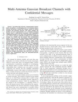 Multi-Antenna Gaussian Broadcast Channels with Confidential Messages