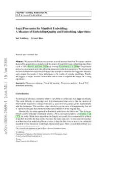 Local Procrustes for Manifold Embedding: A Measure of Embedding Quality
  and Embedding Algorithms