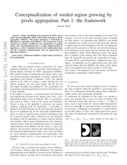 Conceptualization of seeded region growing by pixels aggregation. Part
  1: the framework