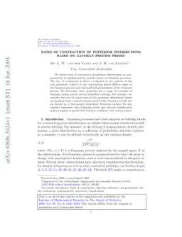 Rates of contraction of posterior distributions based on Gaussian
  process priors