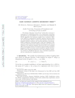 BART: Bayesian additive regression trees