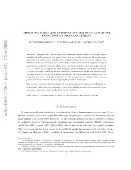 Improving Point and Interval Estimates of Monotone Functions by
  Rearrangement