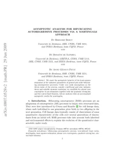 Asymptotic analysis for bifurcating autoregressive processes via a
  martingale approach