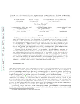 The cost of probabilistic gathering in oblivious robot networks