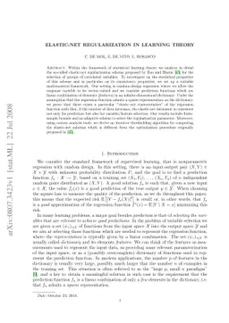 Elastic-Net Regularization in Learning Theory