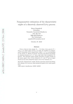 Nonparametric estimation of the characteristic triplet of a discretely
  observed Lévy process