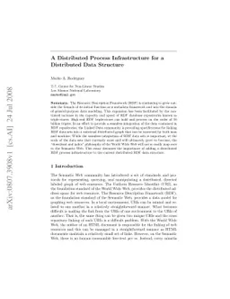 A Distributed Process Infrastructure for a Distributed Data Structure