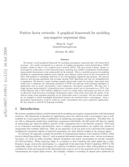 Positive factor networks: A graphical framework for modeling
  non-negative sequential data