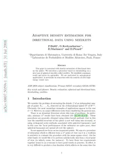 Adaptive density estimation for directional data using needlets
