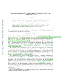 Moment bounds for non-linear functionals of the periodogram