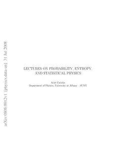 Lectures on Probability, Entropy, and Statistical Physics