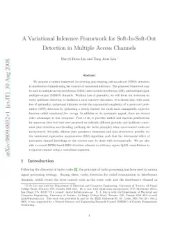 A Variational Inference Framework for Soft-In-Soft-Out Detection in
  Multiple Access Channels