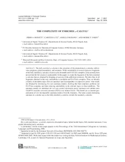 The Complexity of Enriched Mu-Calculi