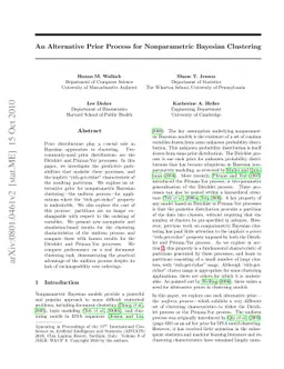 An Alternative Prior Process for Nonparametric Bayesian Clustering