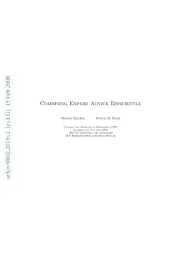 Combining Expert Advice Efficiently