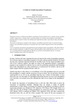 A Toolkit for Scalable Spreadsheet Visualization