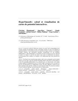 HyperSmooth : calcul et visualisation de cartes de potentiel
  interactives