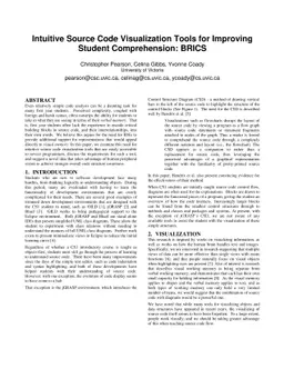 Intuitive Source Code Visualization Tools for Improving Student
  Comprehension: BRICS