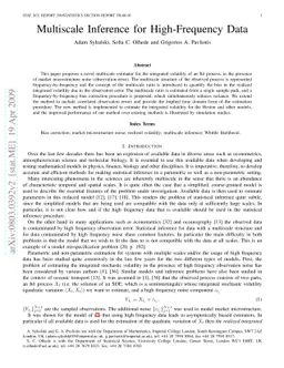 Multiscale Inference for High-Frequency Data