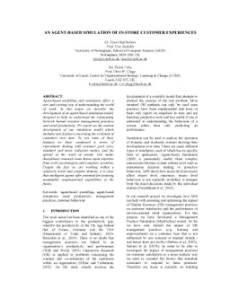 An Agent-Based Simulation of In-Store Customer Experiences