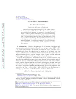 Mixed-rates asymptotics