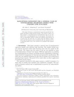 Rate-optimal estimation for a general class of nonparametric regression
  models with unknown link functions