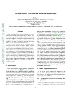 lambda-Connectedness Determination for Image Segmentation