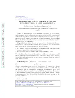 Rejoinder: The Dantzig selector: Statistical estimation when $p$ is much
  larger than $n$