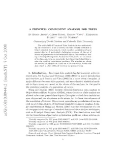 A Principal Component Analysis for Trees