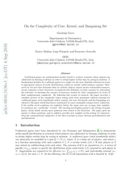 On the Complexity of Core, Kernel, and Bargaining Set