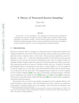 A Theory of Truncated Inverse Sampling