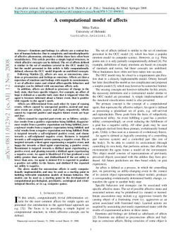 A computational model of affects