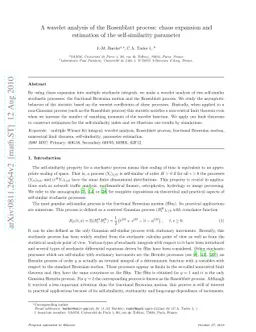 A wavelet analysis of the Rosenblatt process: chaos expansion and
  estimation of the self-similarity parameter