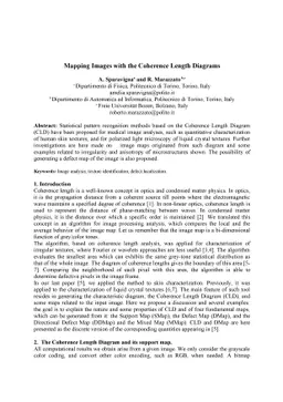 Mapping Images with the Coherence Length Diagrams